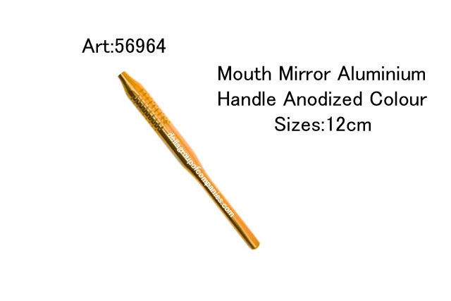Mouth Mirror Aluminium Handle Anodized Colour