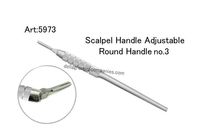 Scalpel Handle Adjustable Round Handle no.3