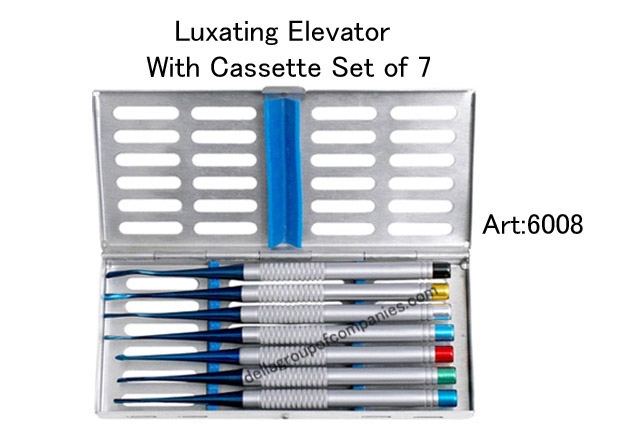  Luxating Elevator With Cassette Set Set Of 7
