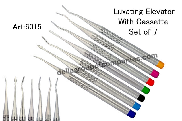 Luxating Elevator With Cassette Set Set Of 7