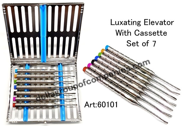 Luxating Elevator With Cassette Set Set Of 7