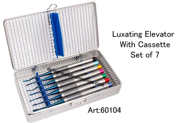 Luxating Elevator With Cassette Set Set Of 7
