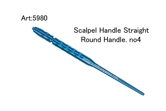 Scalpel Handle Straight Round Handle no.4