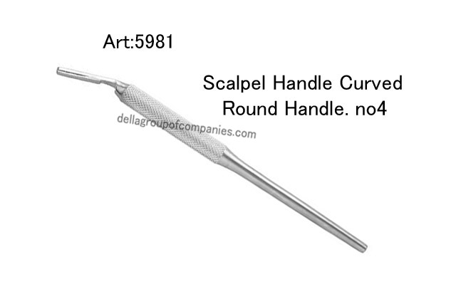 Scalpel Round Handle Curved  no.4