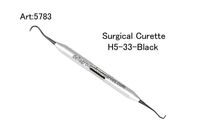 Surgical Curette -H5-33- Black