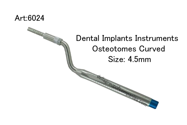 Dental Implants Instruments Osteotomes Curved   