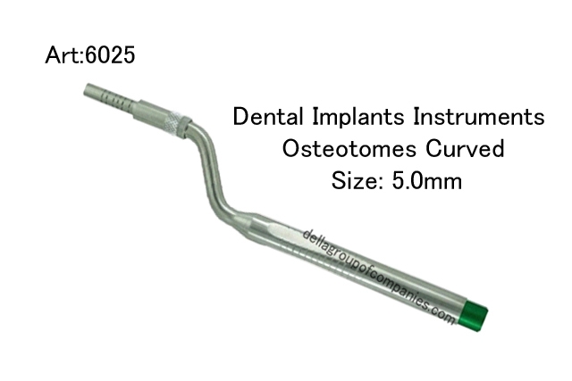 Dental Implants Instruments Osteotomes Curved   