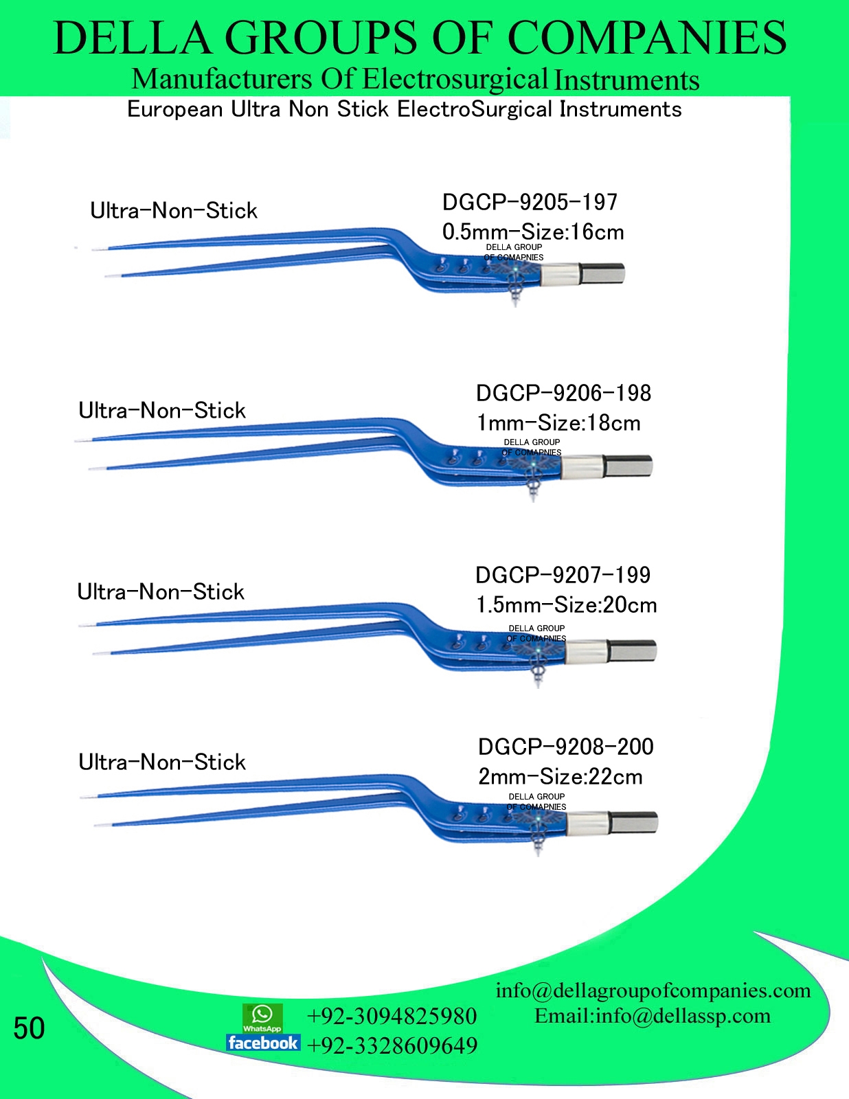 European Bayonet Ultra Non-Stick Forceps