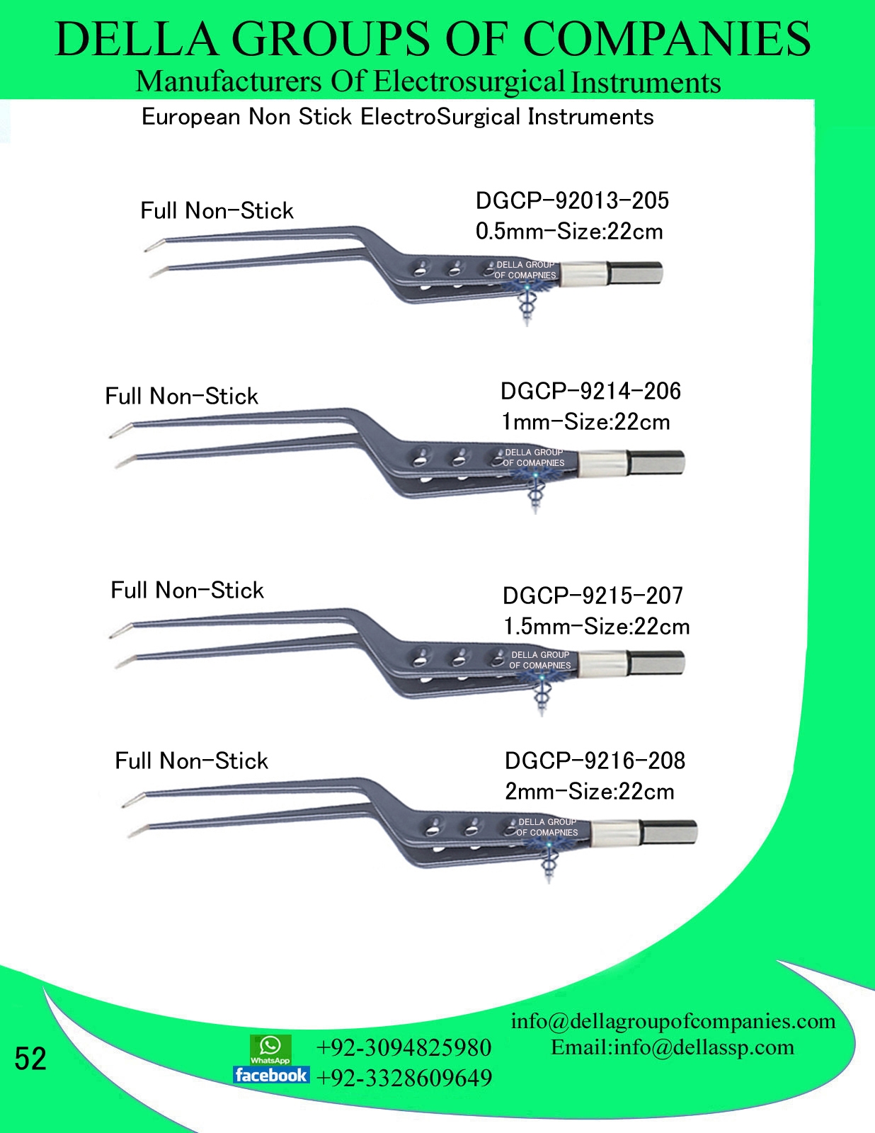 European Bayonet Non-Stick Forceps
