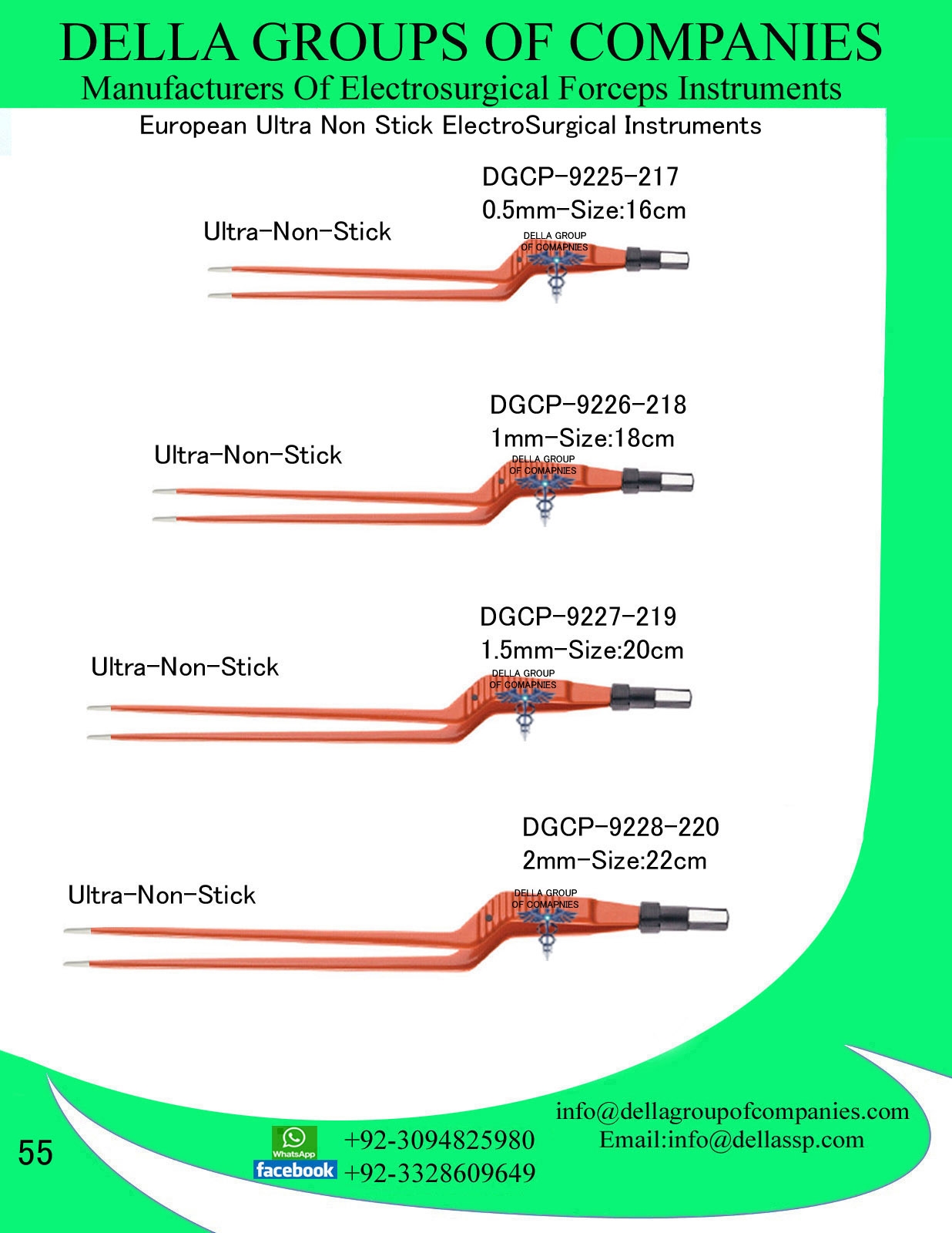 European Bayonet Ultra Non-Stick Forceps