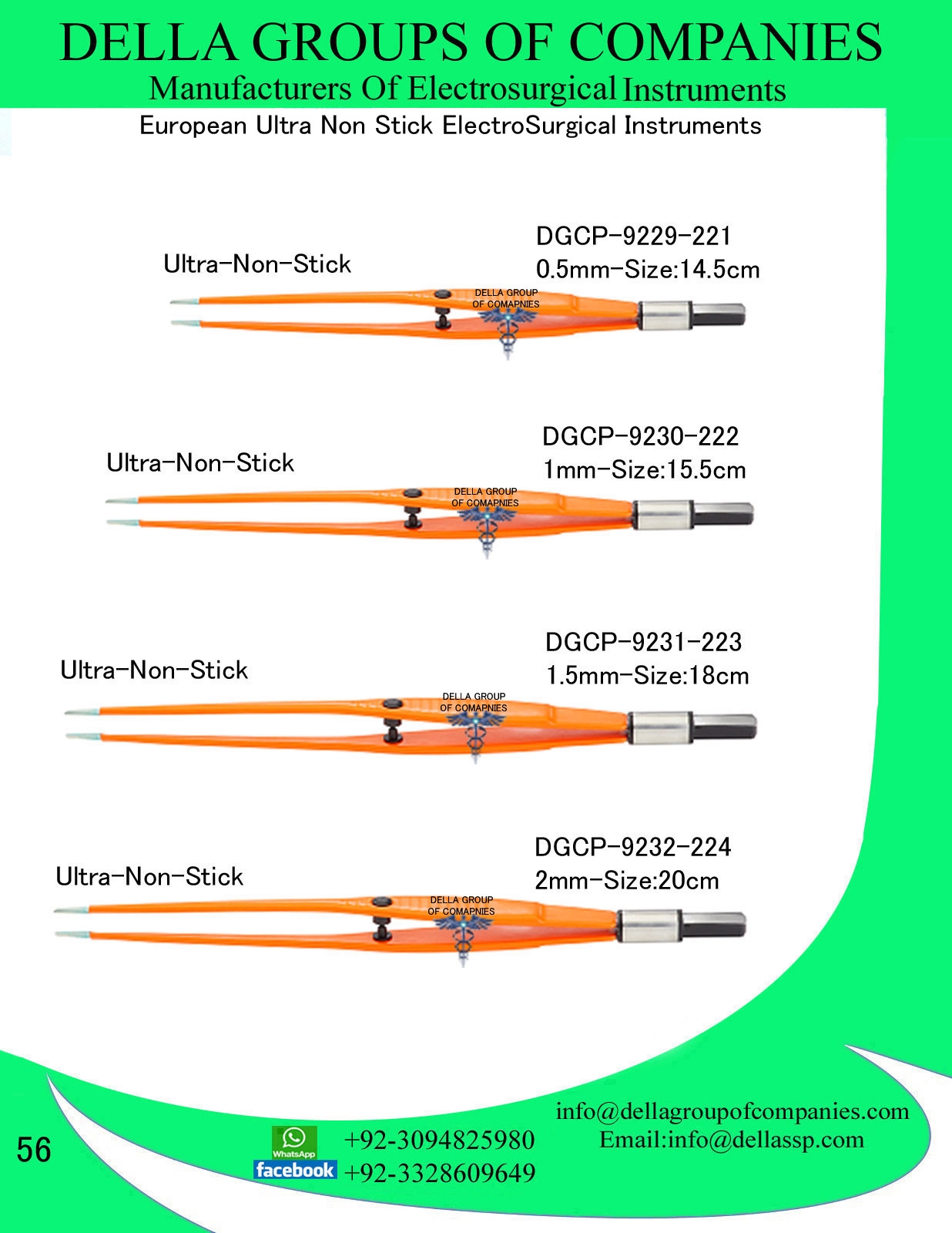 European Bayonet Ultra Non-Stick Forceps
