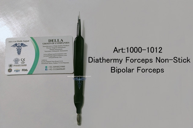 European Jewelers Forceps Straight Bipolar Non-Stick