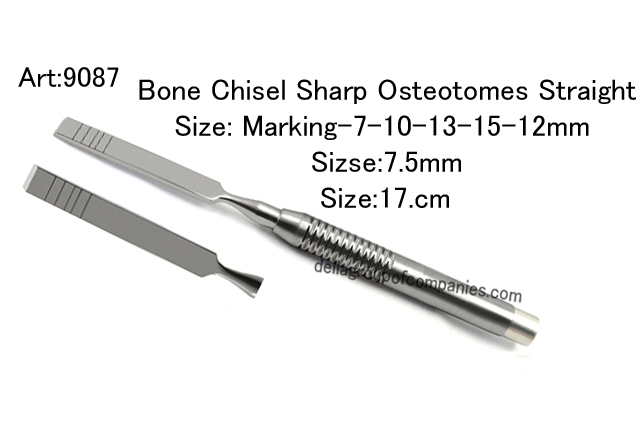 Bone Chisel Sharp Osteotomes Straight  