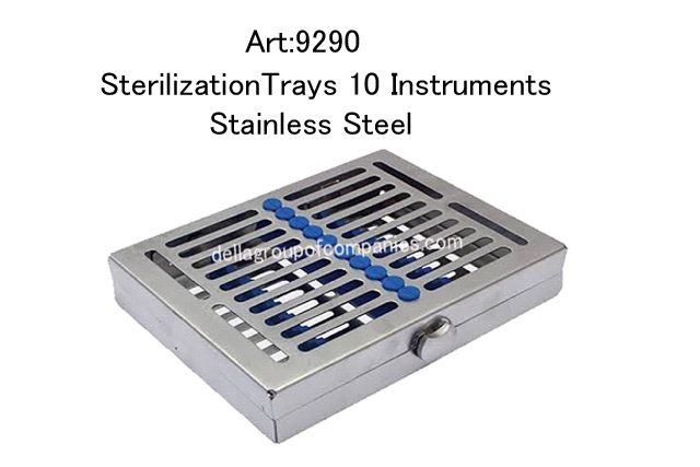 Locking Sterilization Trays 15 Instruments Stainless Steel  