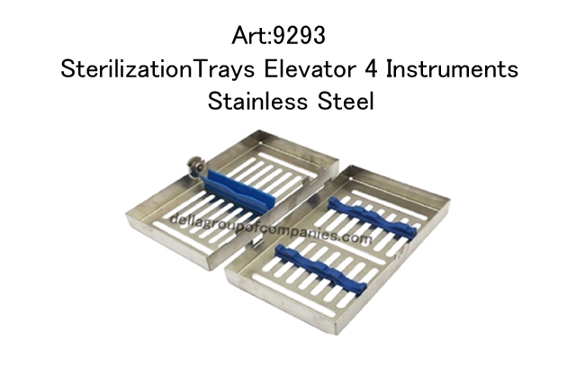 Locking Sterilization Trays Elevator 4 Instruments Stainless Steel  