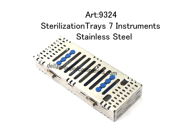Locking Sterilization Trays 7 Instruments Stainless Steel  