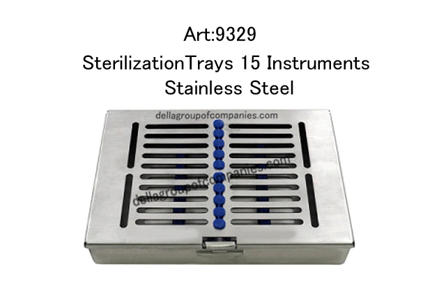 Locking Sterilization Trays 15 Instruments Stainless Steel  