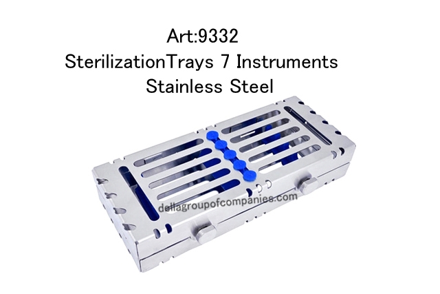Locking Sterilization Trays 7 Instruments Stainless Steel  
