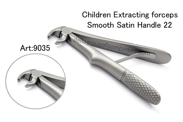 Dental Baby Extraction Forceps Satin Handle 