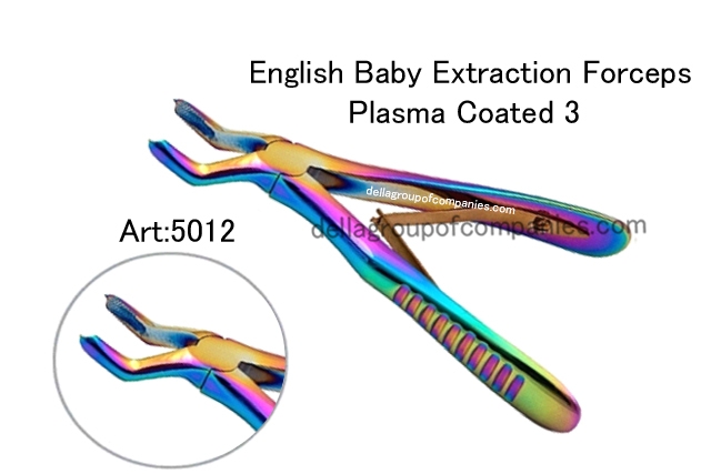 Dental English Baby Extraction Forceps Plasma Color Fig #3