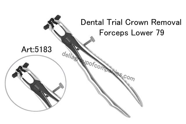 Dental Trial Crown Removing Forceps