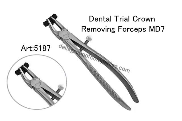 Dental Trial Crown Removing Forceps