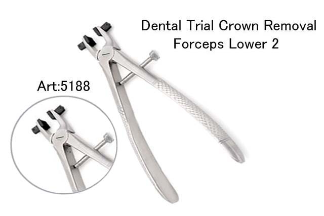 Dental Trial Crown Removing Forceps 