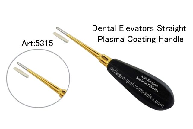 Dental Miro fine Straight Elevator Plasma Coating Handle 