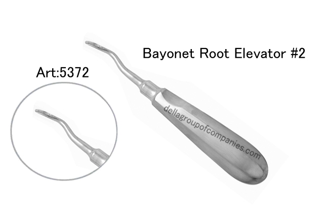 Bayonet Root Elevator Curved