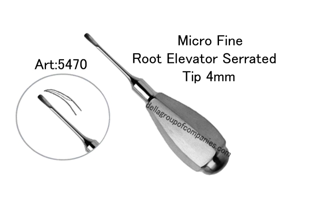 Micro Fine Root Elevator Serrated