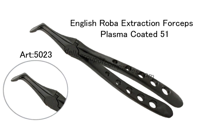 English Roba Extraction Forceps Plasma Coated