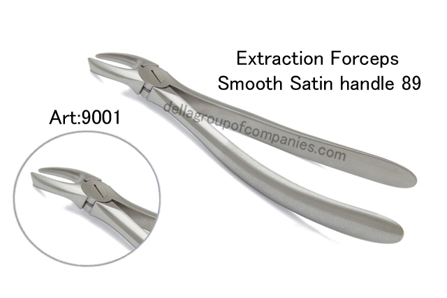 Dental Extracting Forceps Smooth Satin Handle