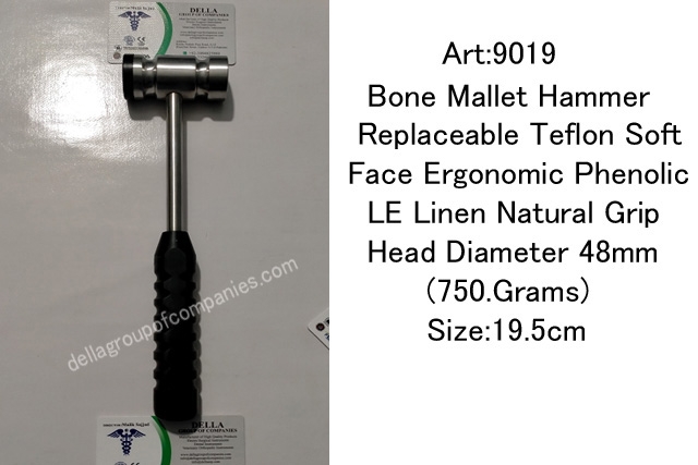 Bone Mallet Hammer  Replaceable Teflon Soft  Face