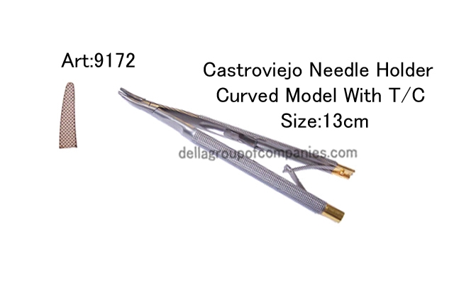 Castroviejo Needle Holder Curved Model With T/C​