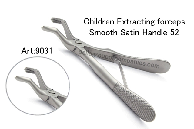 Dental Baby Extraction Forceps Satin Handle 